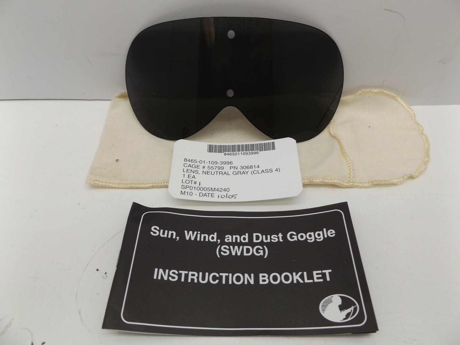 Gray Replacement Lens for Military Issued Sun, Wind, & Dust Ballistic Goggles Gray Replacement Lens for Military Issued Sun, Wind, & Dust Ballistic Goggles
