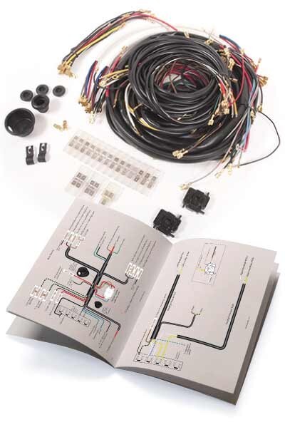 VW 1968-1969 Beetle Complete Wiring Harness Correct Factory Colors 