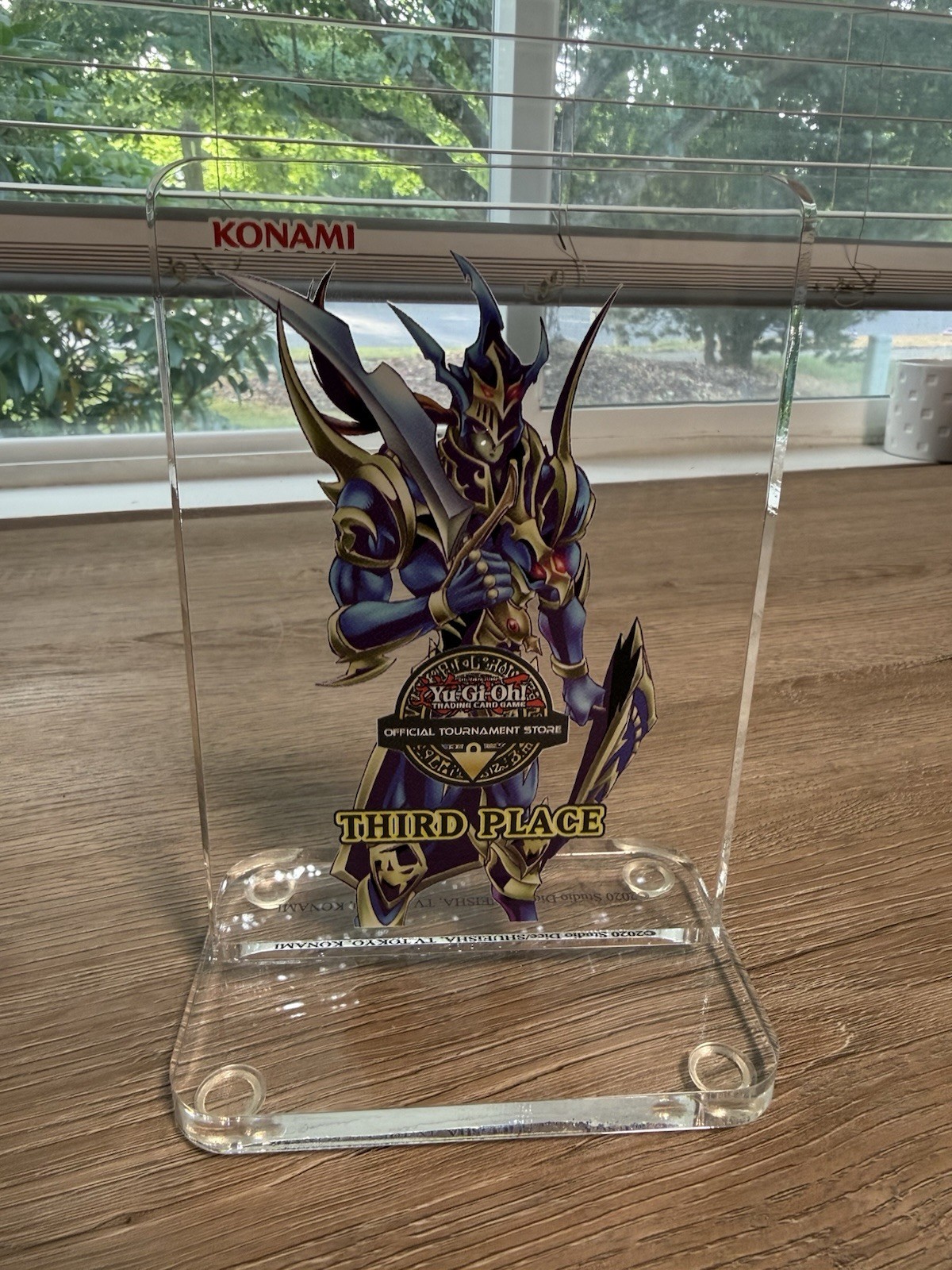 Yu-Gi-Oh OTS Tournament Trophy Prize Third Place Black Luster Soldier Yu-Gi-Oh OTS Tournament Trophy Prize Third Place Black Luster Soldier