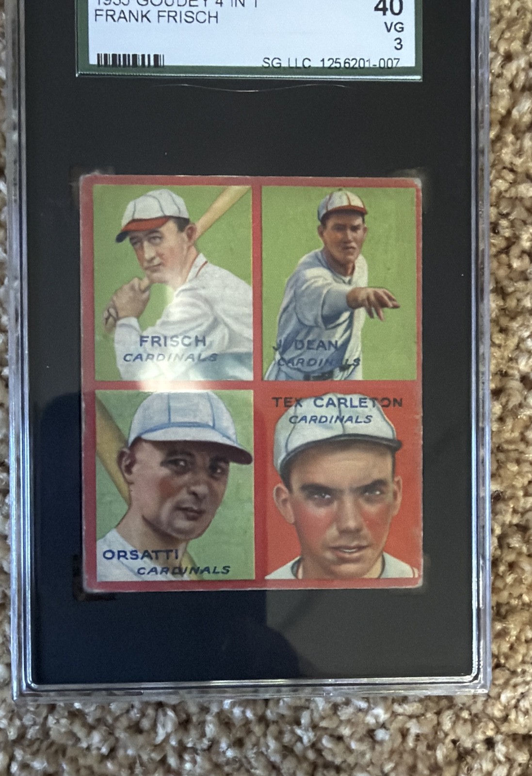 1935 Goudey 4-in-1 - R321 Frankie Frisch, Dizzy Dean, Chuck Klein #2A Chuck... 1935 Goudey 4-in-1 - R321 Frankie Frisch, Dizzy Dean, Chuck Klein #2A Chuck...