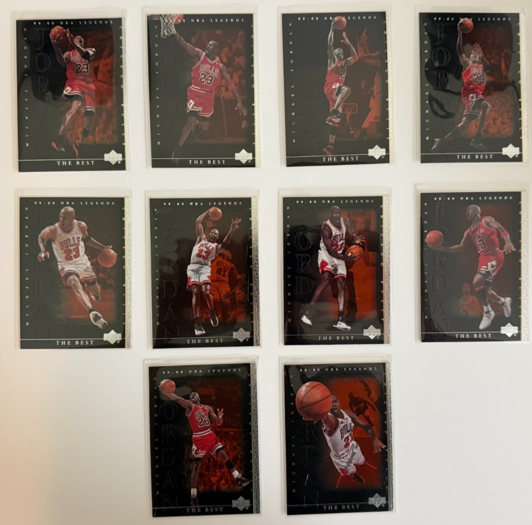 1999-00 Upper Deck NBA Legends The Best Michael Jordan #81-#90 Lot of 10 Cards 1999-00 Upper Deck NBA Legends The Best Michael Jordan #81-#90 Lot of 10 Cards