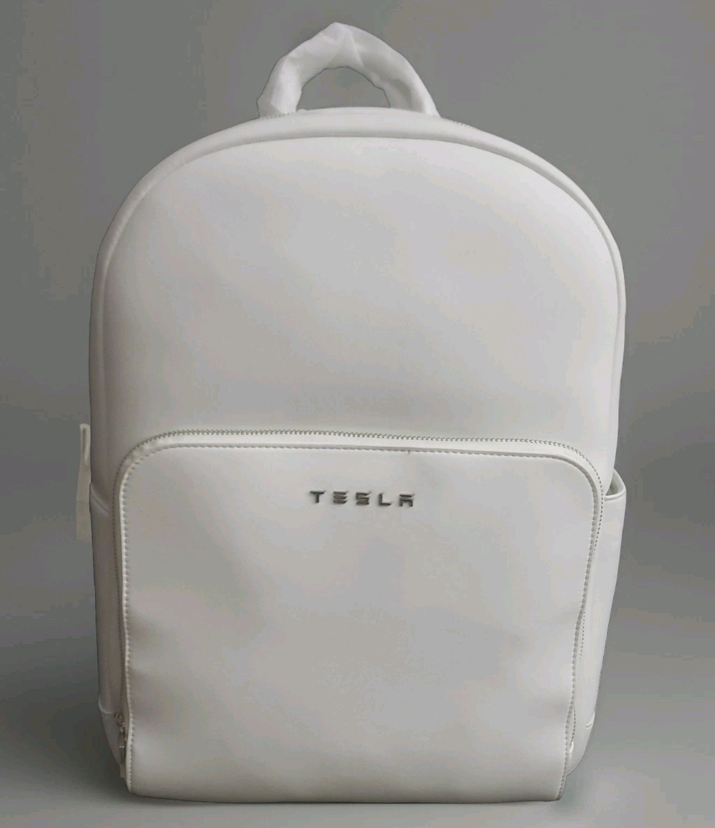 NEW Tesla Mega Mini Pack White Backpack Discontinued Rare Official Tesla Store NEW Tesla Mega Mini Pack White Backpack Discontinued Rare Official Tesla Store