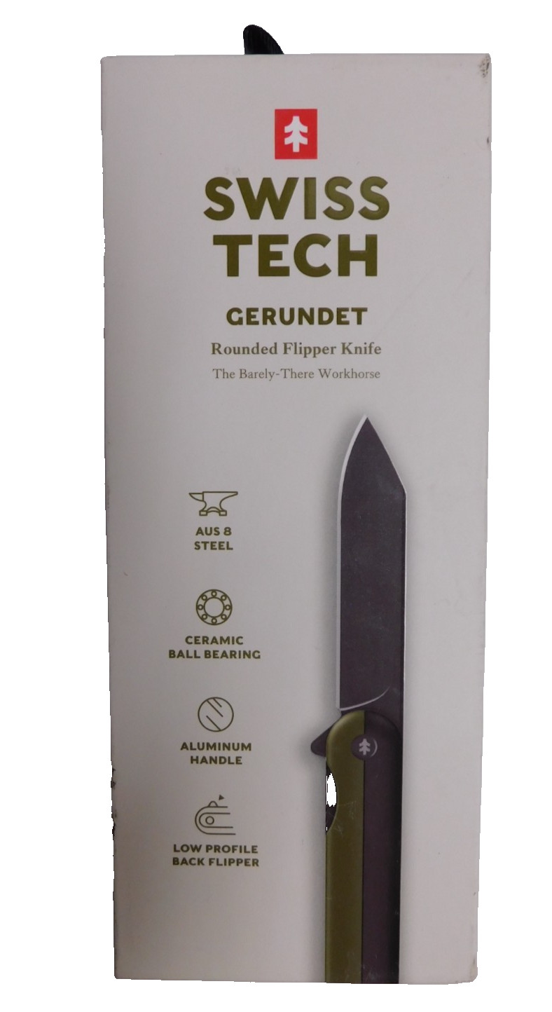 Swiss Tech Gerundet Rounded Flipper Knife,Low Profile Back Flipper,3 Swiss Tech Gerundet Rounded Flipper Knife,Low Profile Back Flipper,3