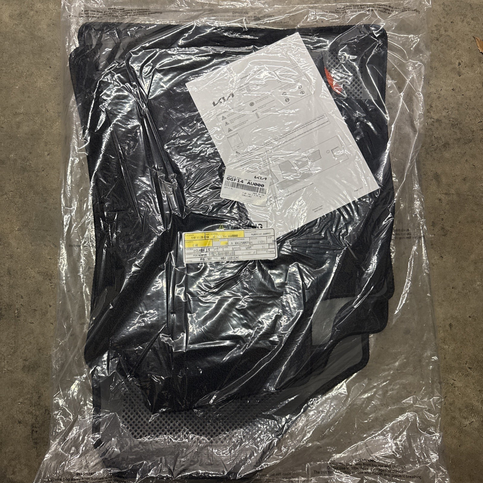 KIA OEM 2025 Kia K4 4pc Mat Set GGF14-AU000 - CARPET MATS FRONT AND REAR KIA OEM 2025 Kia K4 4pc Mat Set GGF14-AU000 - CARPET MATS FRONT AND REAR