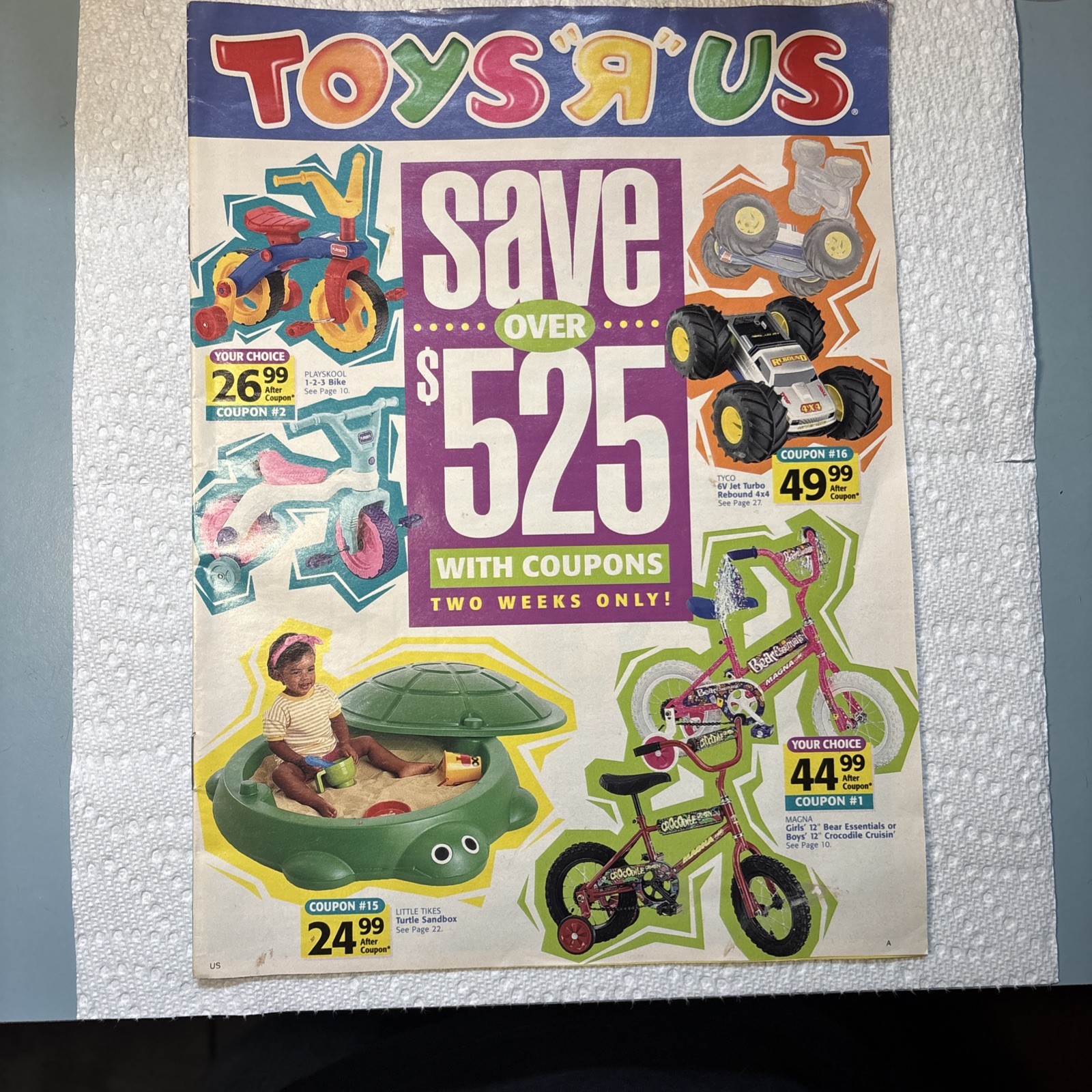 VTG 1997 JUNE TOYS R US Catalog Book N64 Playstation Little Tikes Nerf 32 Pages VTG 1997 JUNE TOYS R US Catalog Book N64 Playstation Little Tikes Nerf 32 Pages