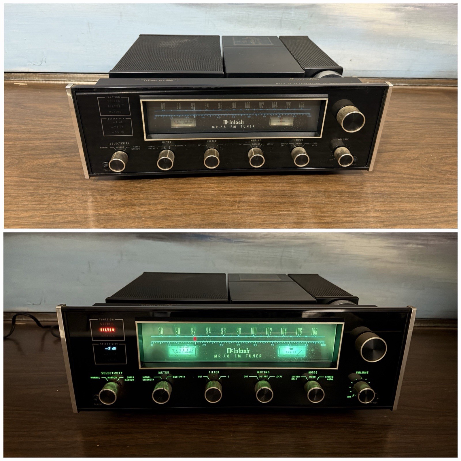 McIntosh MR-78 Stereo Tuner Tested Working