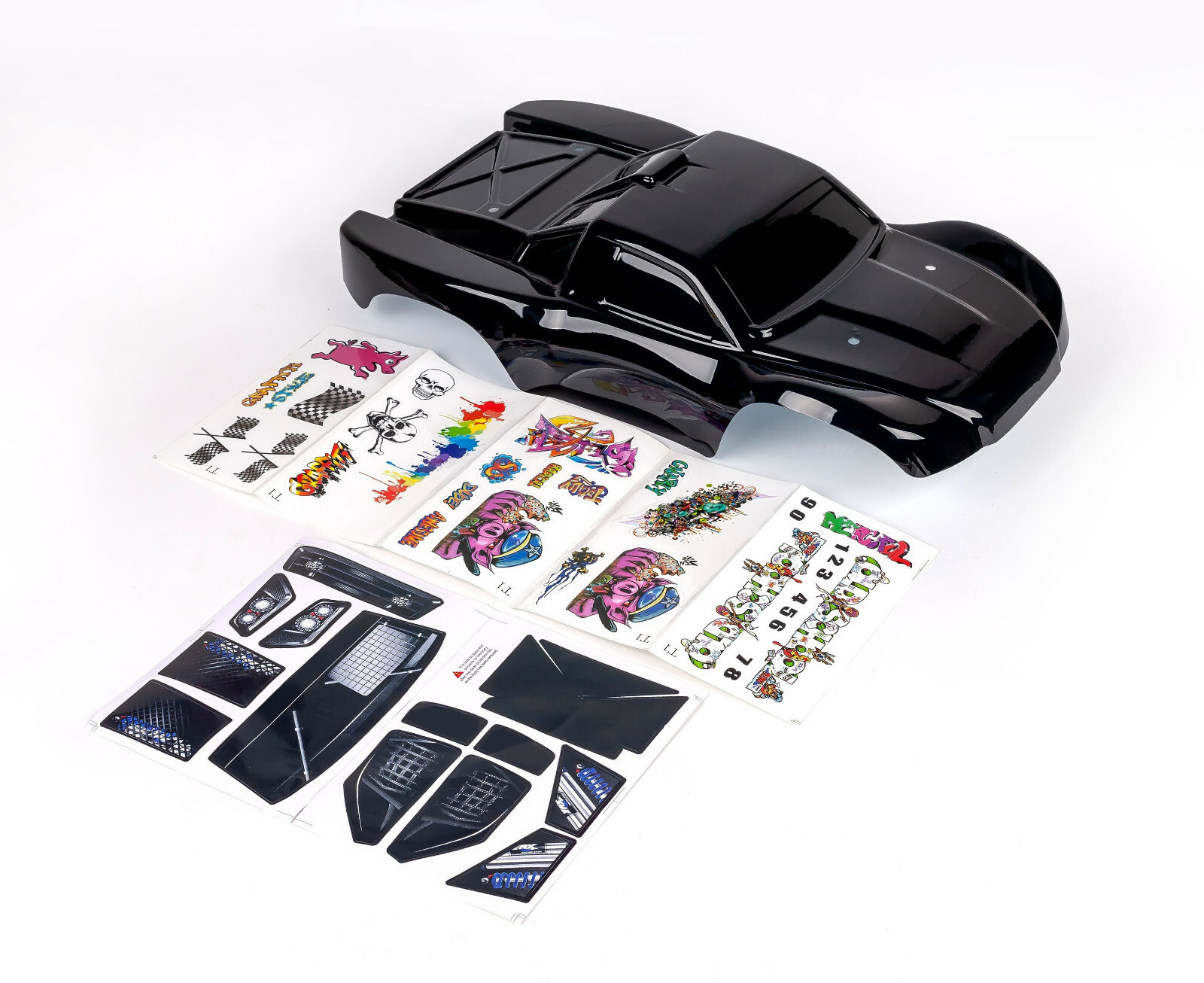 Custom Body Solid Black for Traxxas Slash 1/10 1:10 Scale Shell Cover