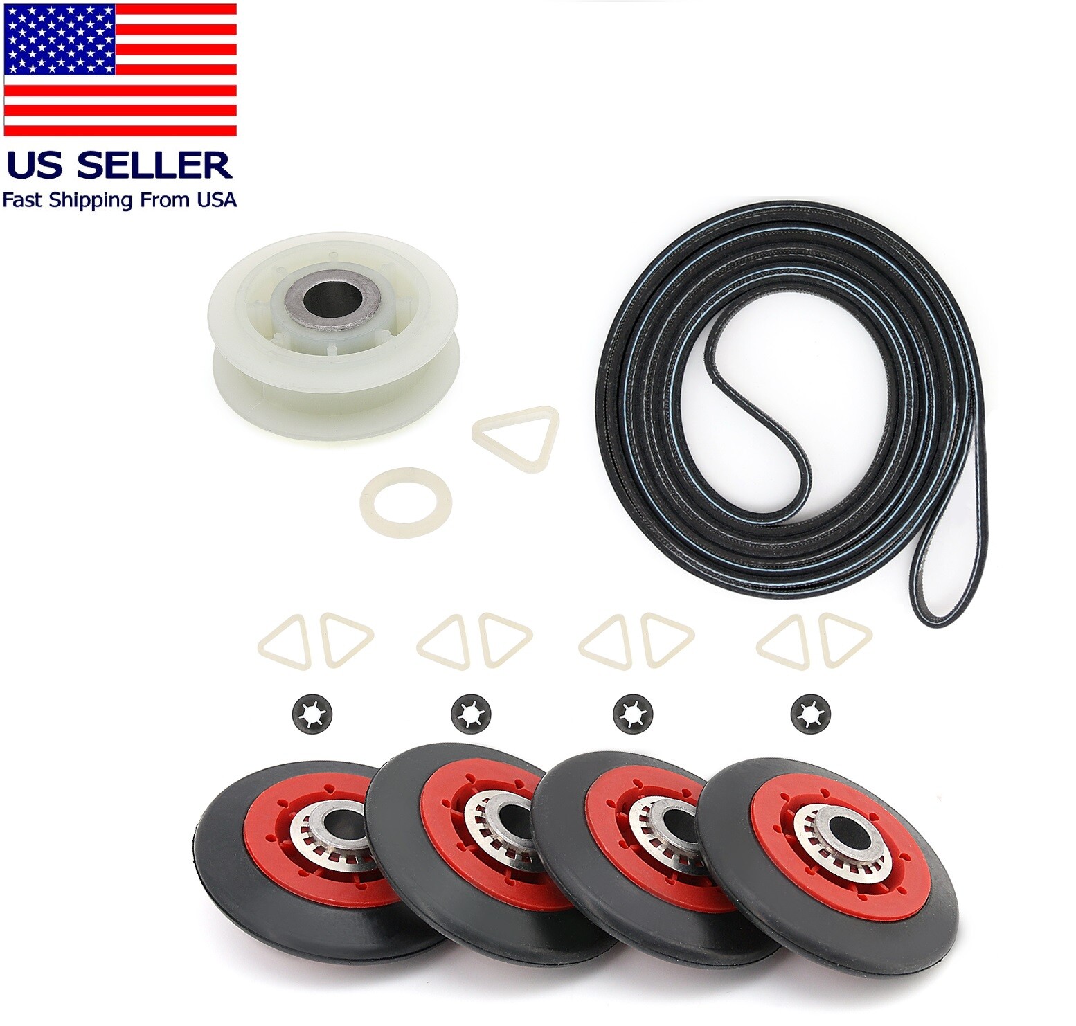 4392067 Dryer Maintenance Kit for Whirlpool (AP3109602 80047 AH373088 EA373088) 4392067 Dryer Maintenance Kit for Whirlpool (AP3109602 80047 AH373088 EA373088)