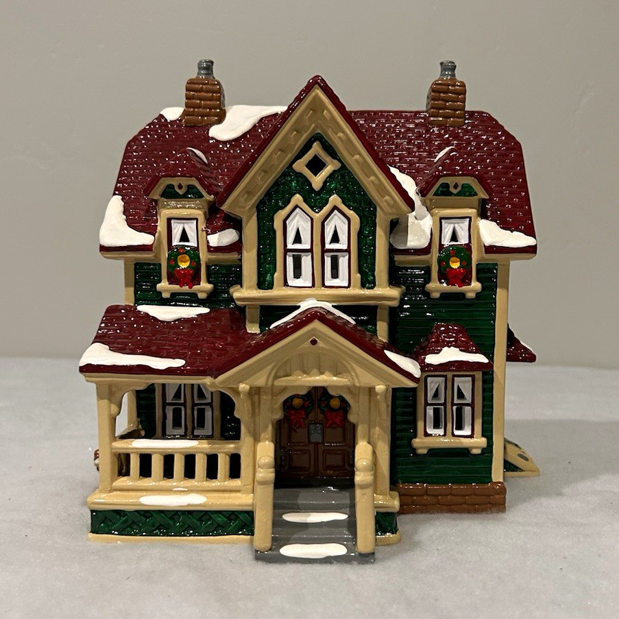 Department 56 The Original Snow Village Hartford House Hand Painted Boxed 1992 Department 56 The Original Snow Village Hartford House Hand Painted Boxed 1992