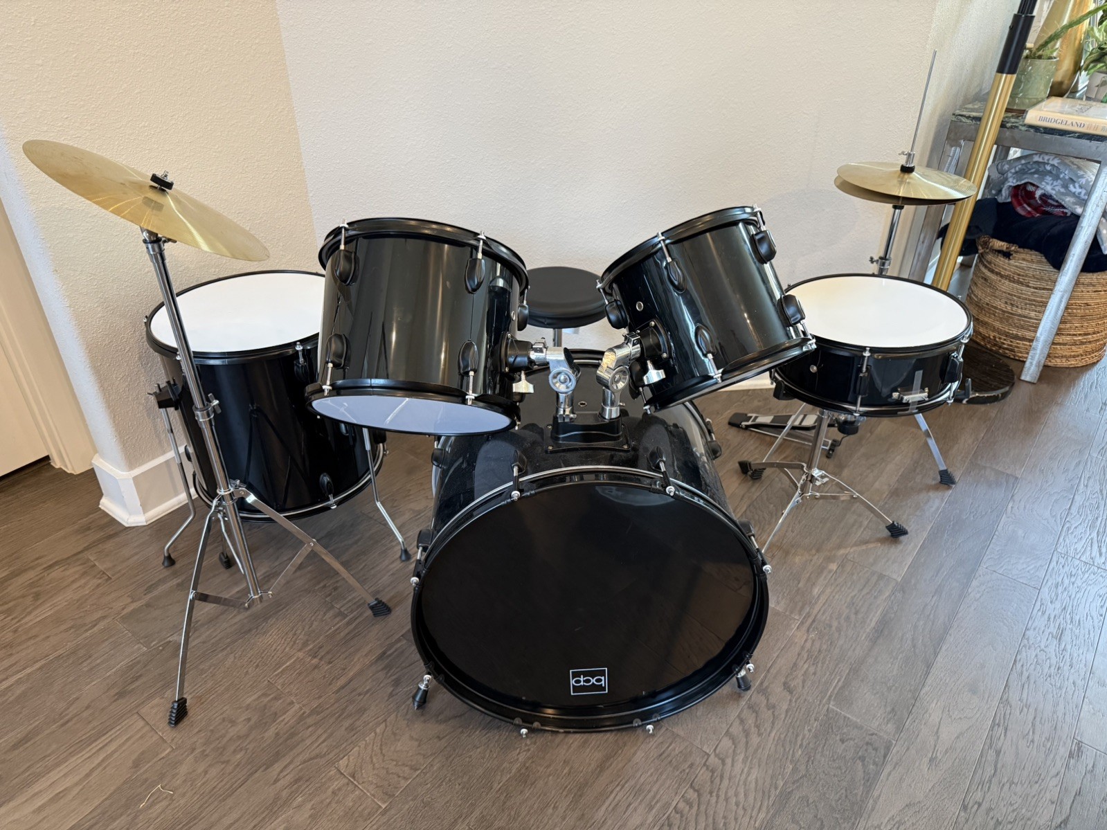 BCP SKY1263 5-Piece Full Size Beginner Drum Set Black Pickup Only In Cypress TX BCP SKY1263 5-Piece Full Size Beginner Drum Set Black Pickup Only In Cypress TX