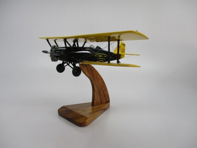 Pitcairn PA-5 Mailwing Airplane Desktop Mahogany Replica Wood Model Small New
