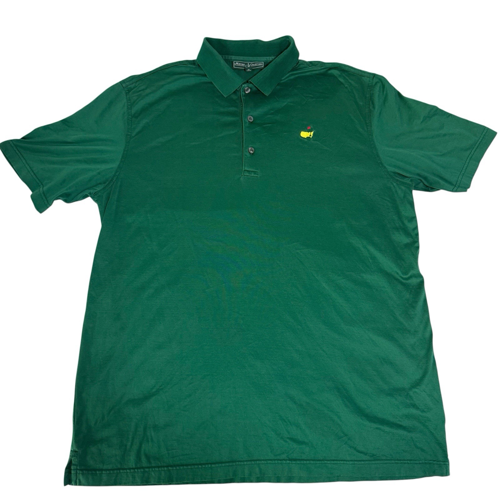 Masters Collection Golf Polo Shirt Green 100% Pima Cotton Mens Large L
