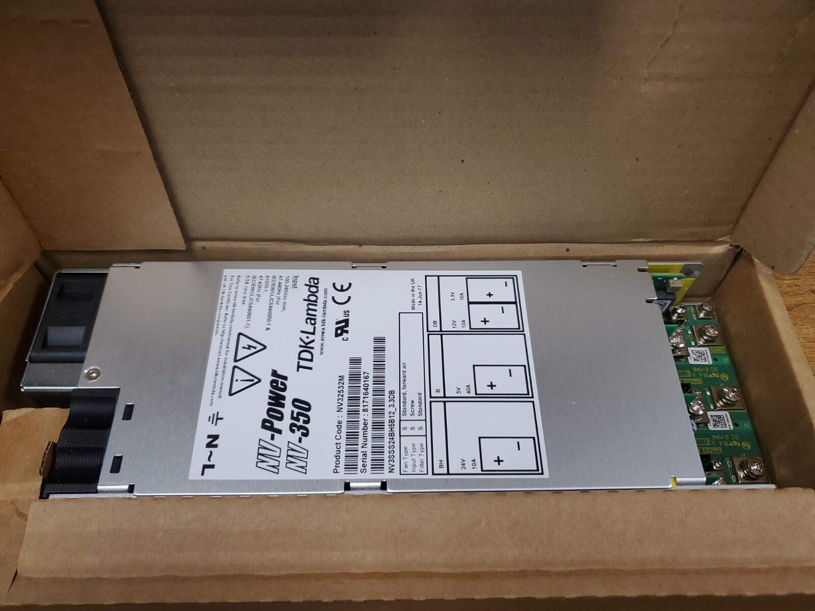 NEW TDK-Lambda NV-Power NV-350 NV32532M. #R58 NEW TDK-Lambda NV-Power NV-350 NV32532M. #R58