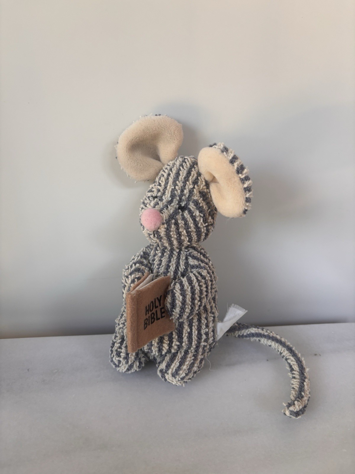Vintage Russ Berry Home Buddies MATTHEW MOUSE Terry Plush HOLY BIBLE Christian