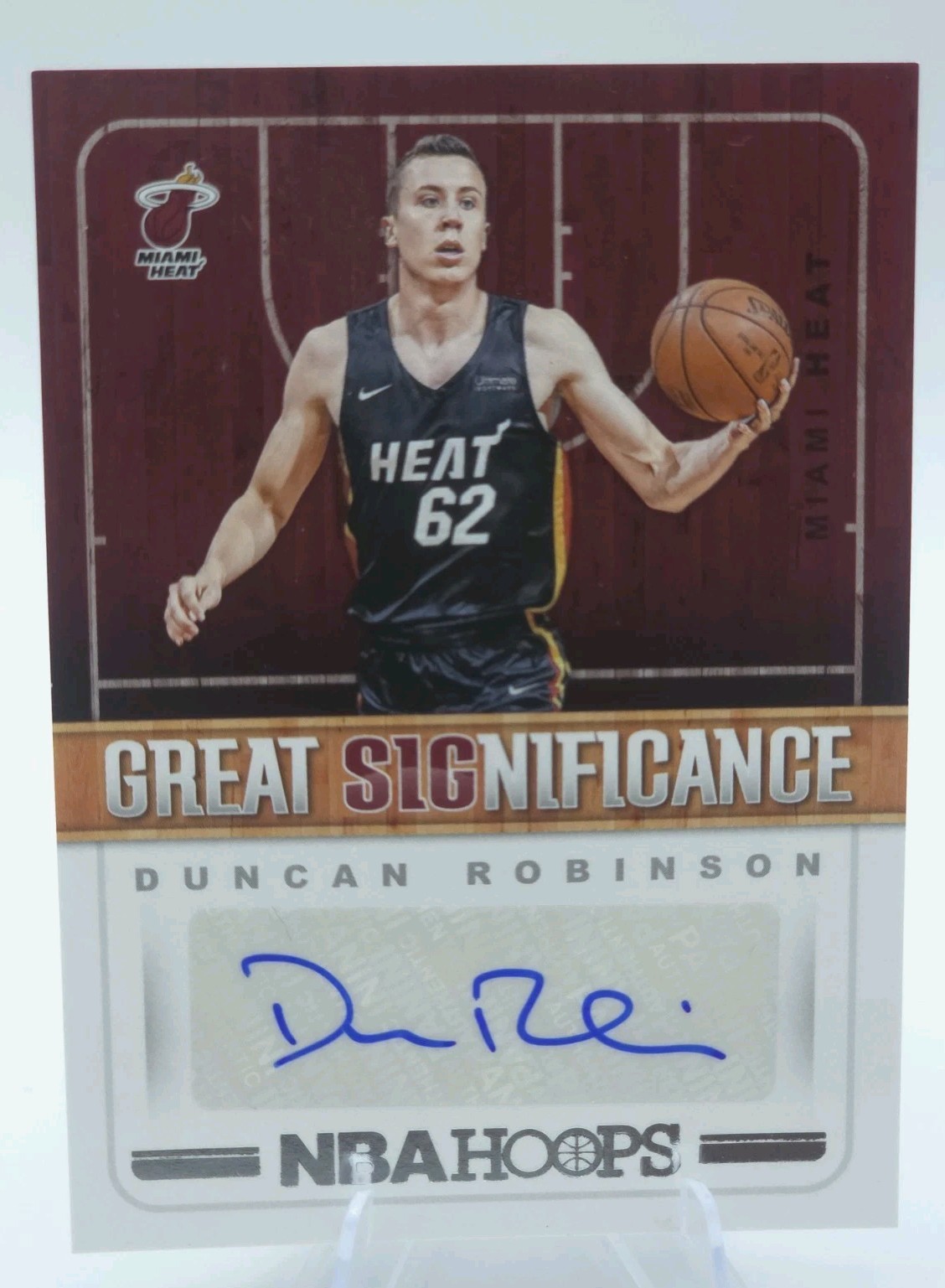 2018-19 Panini NBA Hoops Great SIGnificance Duncan Robinson #GS-DR