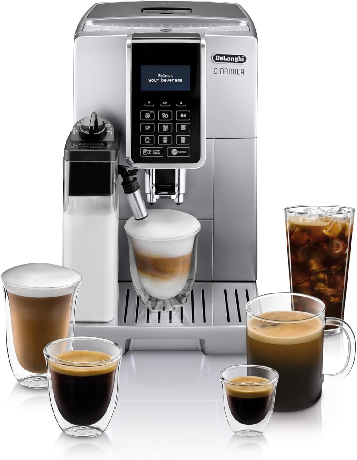 De\'Longhi ECAM35075SI Dinamica LatteCrema Espresso Machine-Certified Refurbished De\'Longhi ECAM35075SI Dinamica LatteCrema Espresso Machine-Certified Refurbished