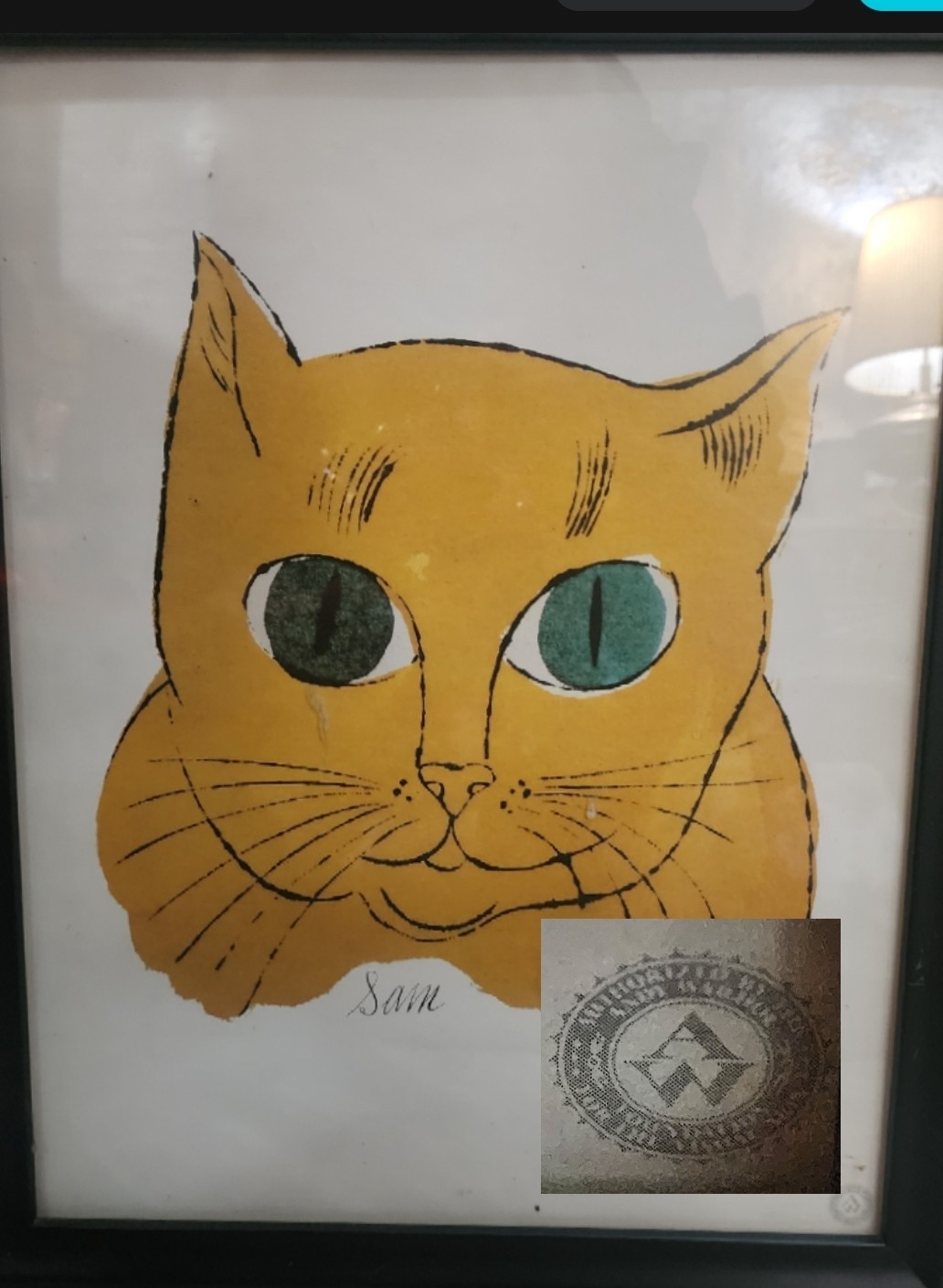 ANDY WARHOL RARE VINTAGE 1991 25 Cats Named Sam, Seal of FOUNDATION ANDY WARHOL RARE VINTAGE 1991 25 Cats Named Sam, Seal of FOUNDATION