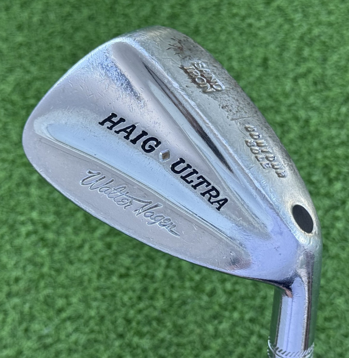 1963-64 Walter Hagen Haig Ultra Sand Iron Wedge Contour Sole RH Steel Stiff Golf