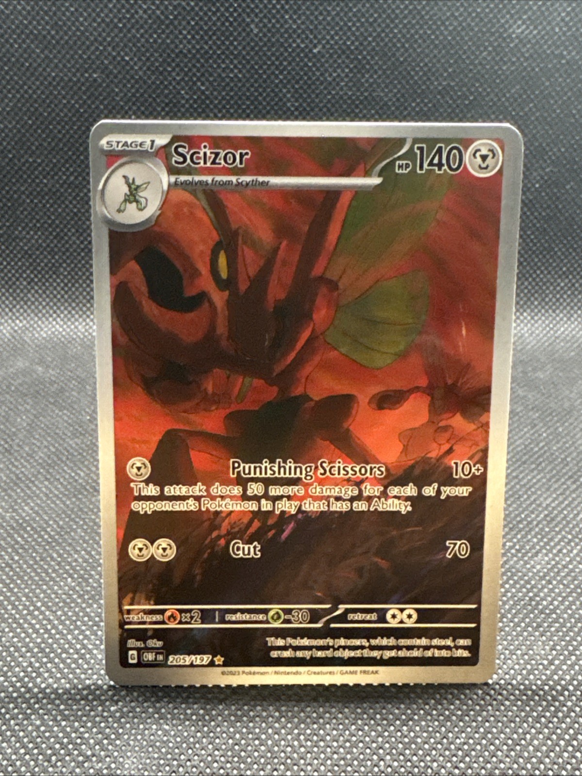 Scizor 205/197 SV03: Obsidian Flames Holo NM- Pokemon TCG Scizor 205/197 SV03: Obsidian Flames Holo NM- Pokemon TCG