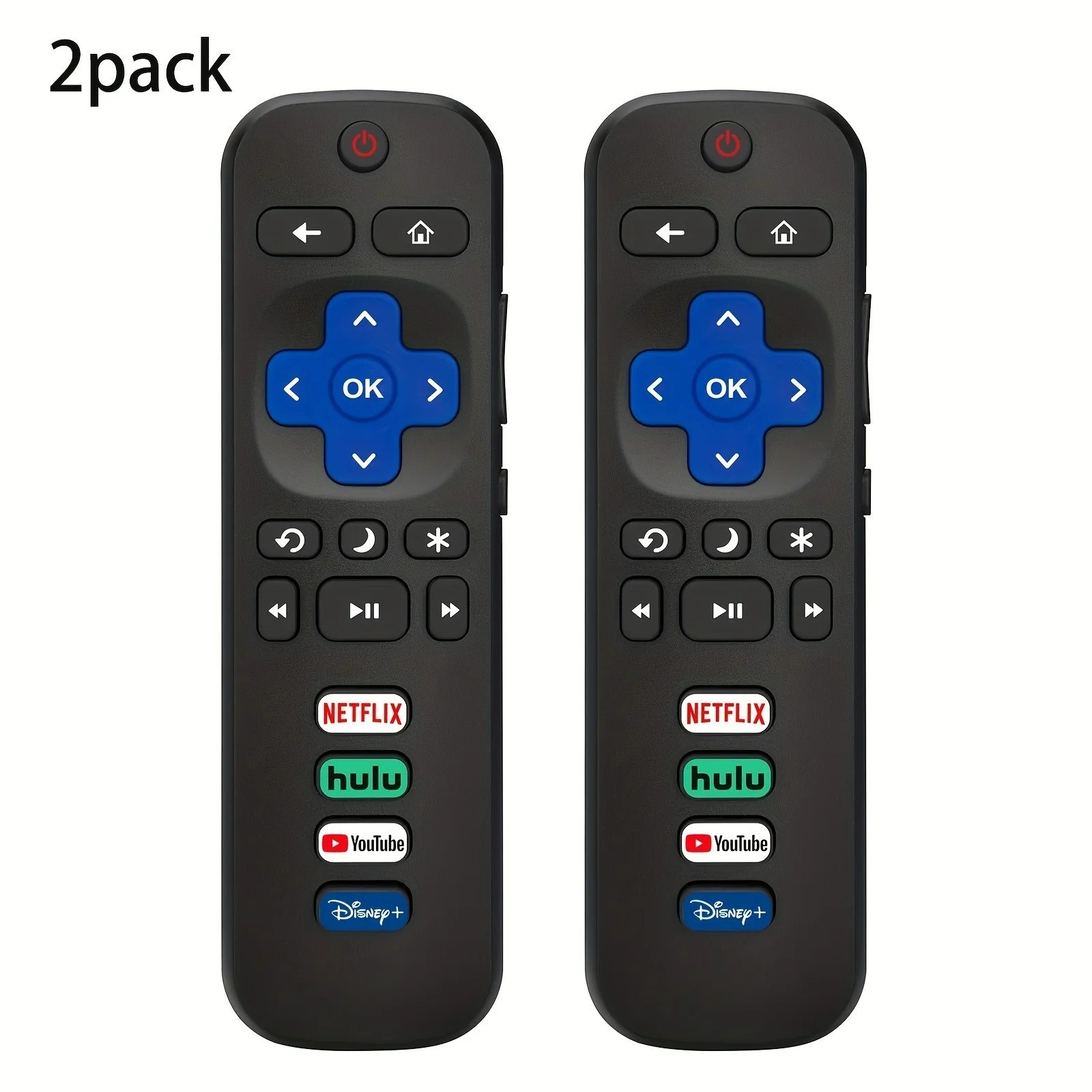 2pack Remote Control Replacement for All Roku TV TCL/Hisense/Onn Roku 2pack Remote Control Replacement for All Roku TV TCL/Hisense/Onn Roku