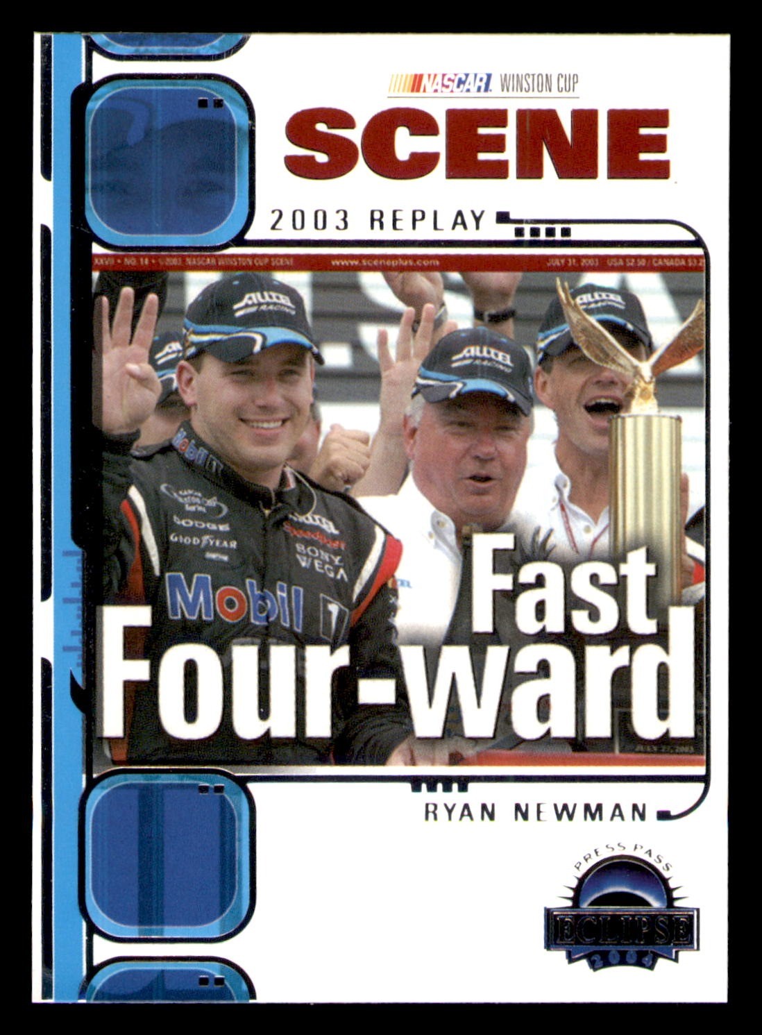 2004 Press Pass Eclipse #70 Ryan Newman Penske Racing South