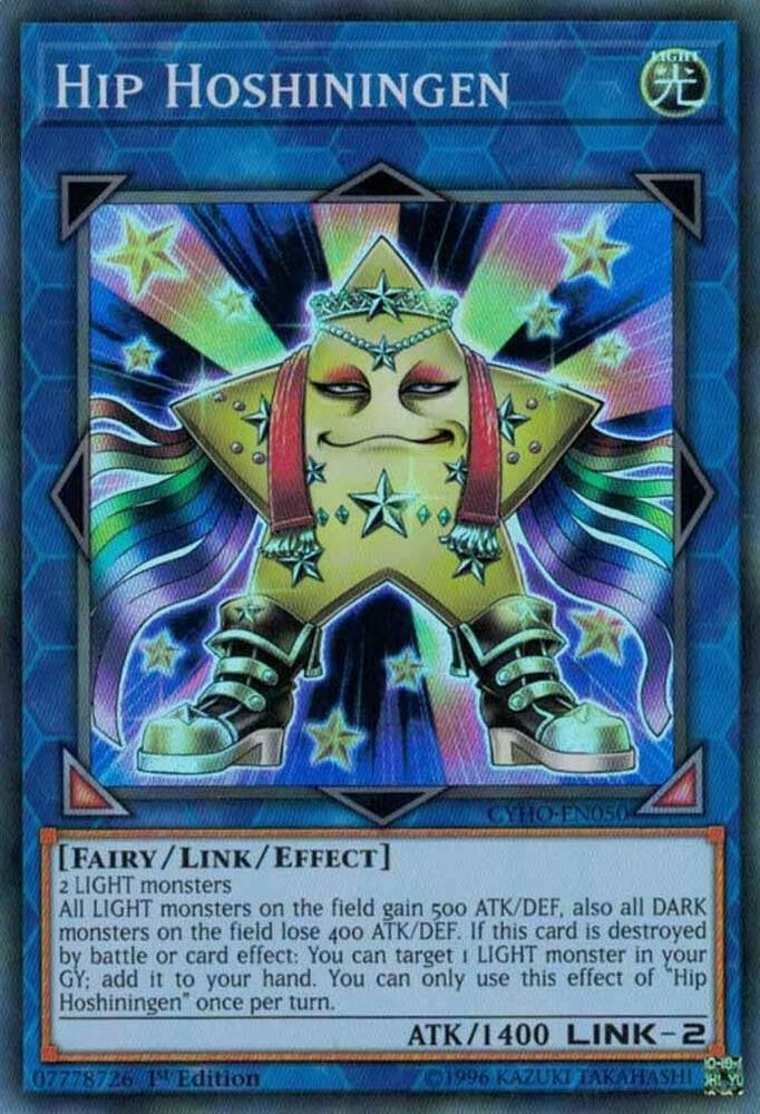 YUGIOH 1x Hip Hoshiningen Super Rare CYHO-EN050 NM YUGIOH 1x Hip Hoshiningen Super Rare CYHO-EN050 NM