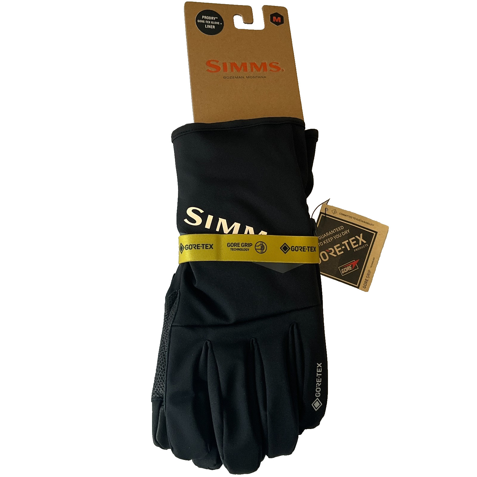 Simms Prodry Gore Tex Gloves And Liner Unisex Adult Size M Black Waterproof Simms Prodry Gore Tex Gloves And Liner Unisex Adult Size M Black Waterproof