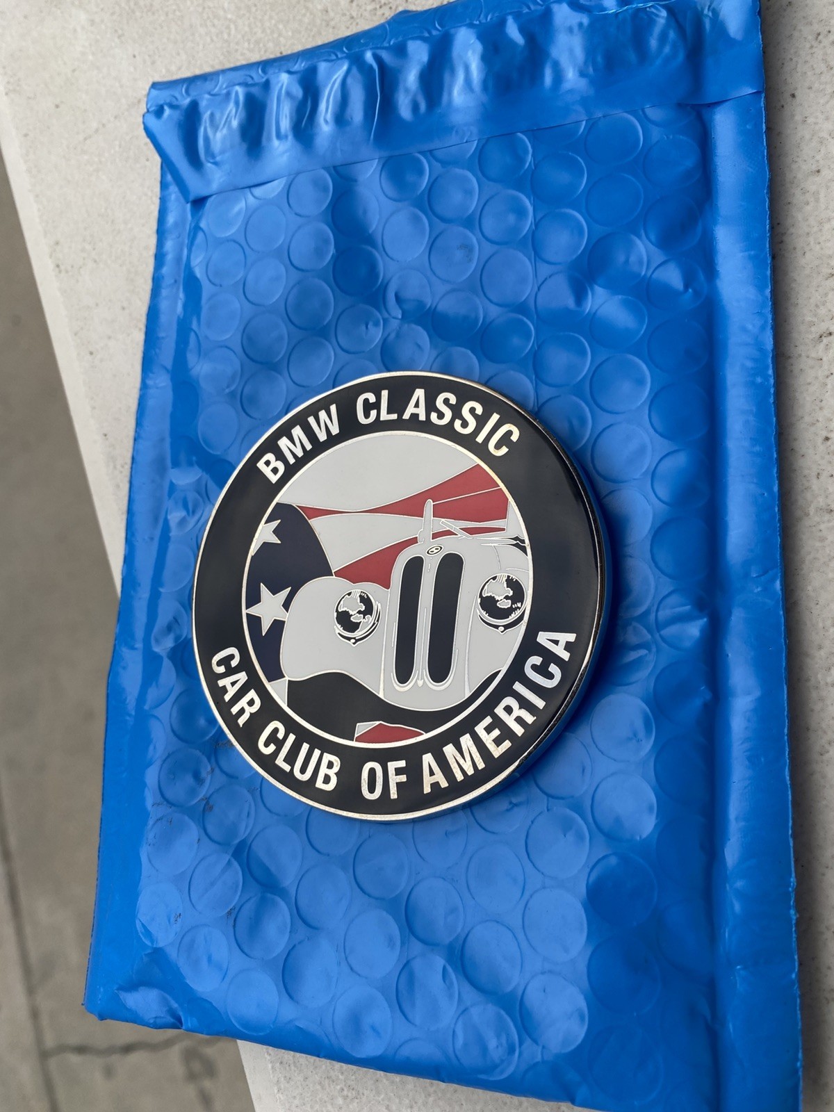 VINTAGE classic BMW car club cca of America grill badge rare e9 2002 ti tii 507 VINTAGE classic BMW car club cca of America grill badge rare e9 2002 ti tii 507