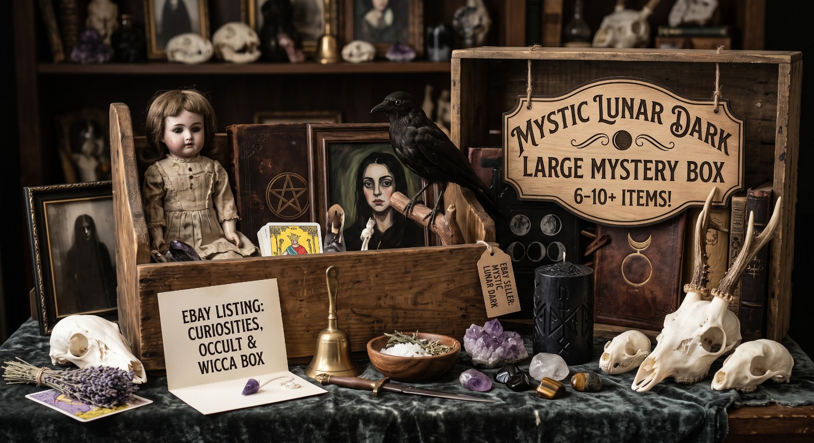 Haunted Items Estate Sale BIG MYSTERY BOX 6-10+ Pieces Strange Creepy Unique