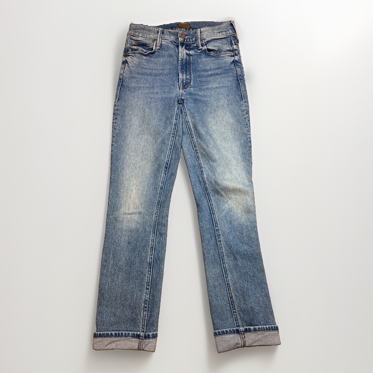 Mother Jeans The Mid Rise Dazzler Ankle Size 26 distressed Womens jeans Blue