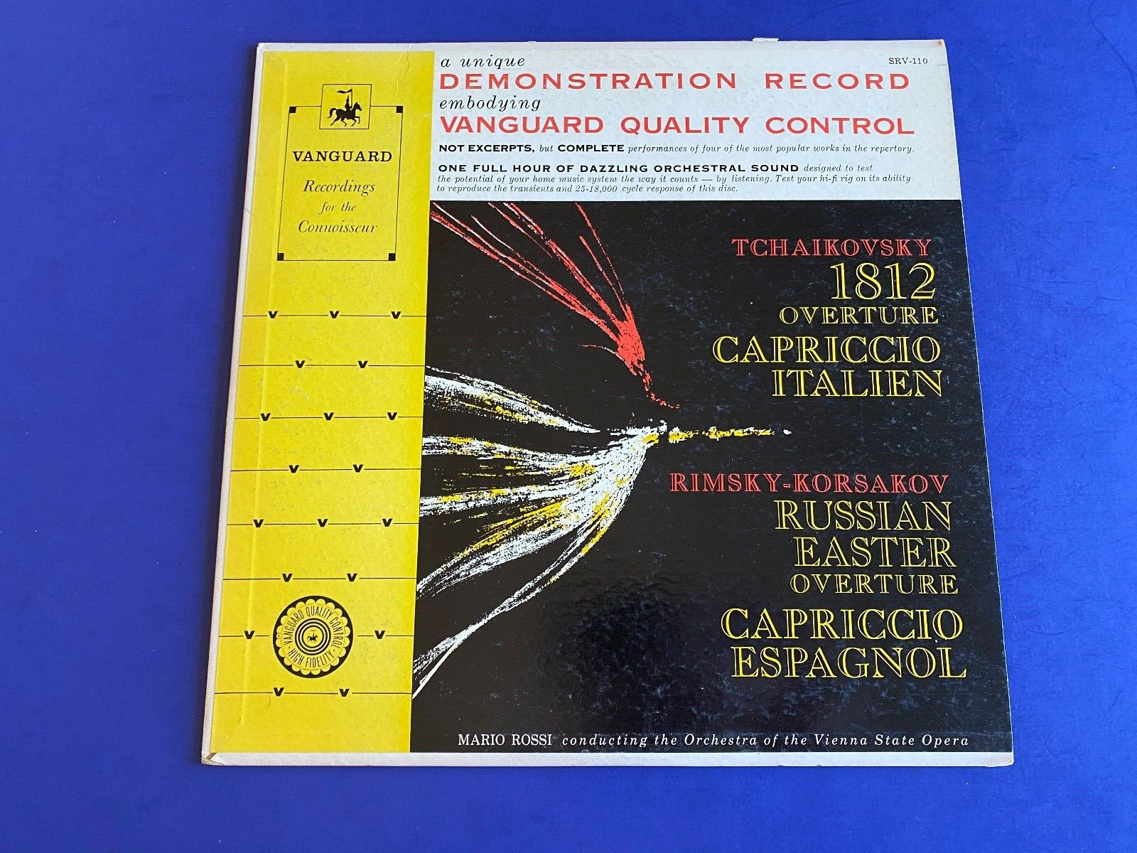TCHAIKOVSKY 1812 overture Rimsky-Korsakov Vanguard SRV-110 MONO 1959 EX vinyl