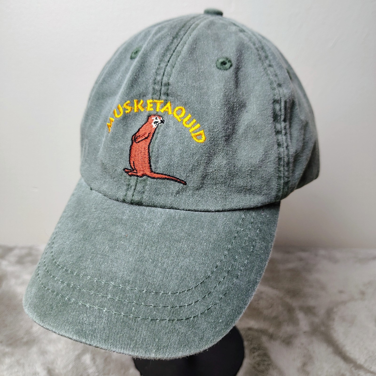 Vintage Adams Musketaquid Sportsmen\'s Club Hat Green Vintage Strapback Cap Vintage Adams Musketaquid Sportsmen\'s Club Hat Green Vintage Strapback Cap
