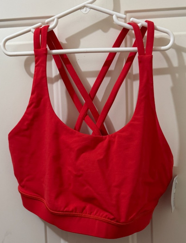 NWT lululemon red energy bra size 10 NWT lululemon red energy bra size 10