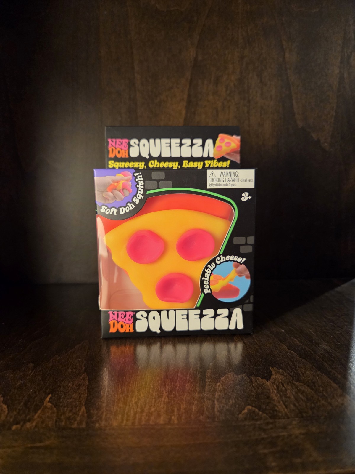 NeeDoh - Squeezza Pizza 🍕 ORANGE Crust, Yellow Cheese, Pink Pepperoni Authentic NeeDoh - Squeezza Pizza 🍕 ORANGE Crust, Yellow Cheese, Pink Pepperoni Authentic