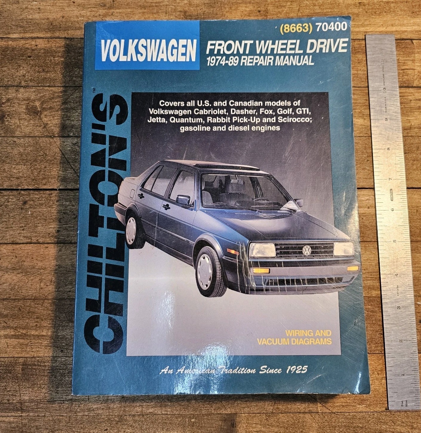 Chiltons 1974-1989 Volkswagen FWD GTI Golf Jetta Rabbit Repair Manual # 70400 Chiltons 1974-1989 Volkswagen FWD GTI Golf Jetta Rabbit Repair Manual # 70400