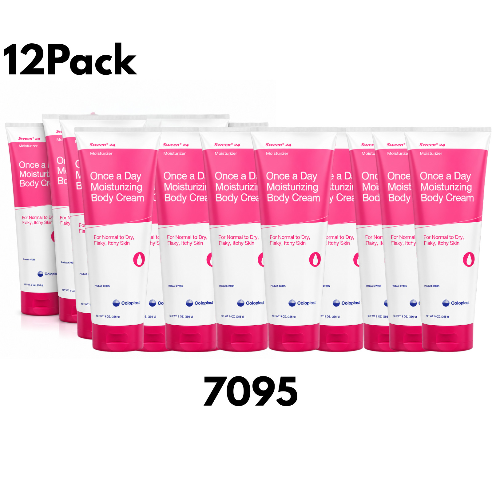Sween 24 7095 Once a Day Moisturizing Skin Protectant Body Cream 9oz 12Ct