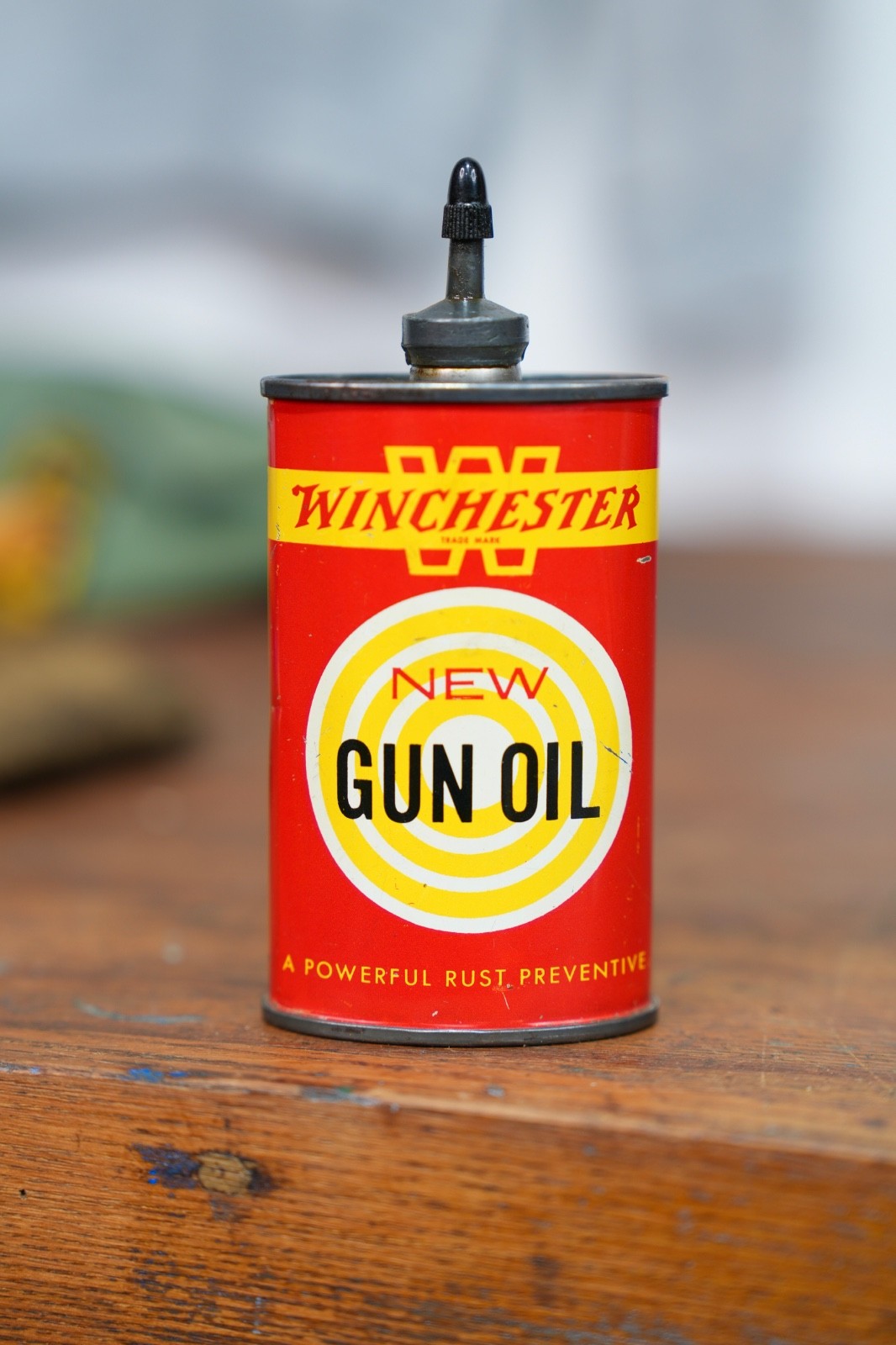 Vintage Winchester Gun Oil Can Lead Top Gas Oil Advertising Handy Oiler Vintage Winchester Gun Oil Can Lead Top Gas Oil Advertising Handy Oiler