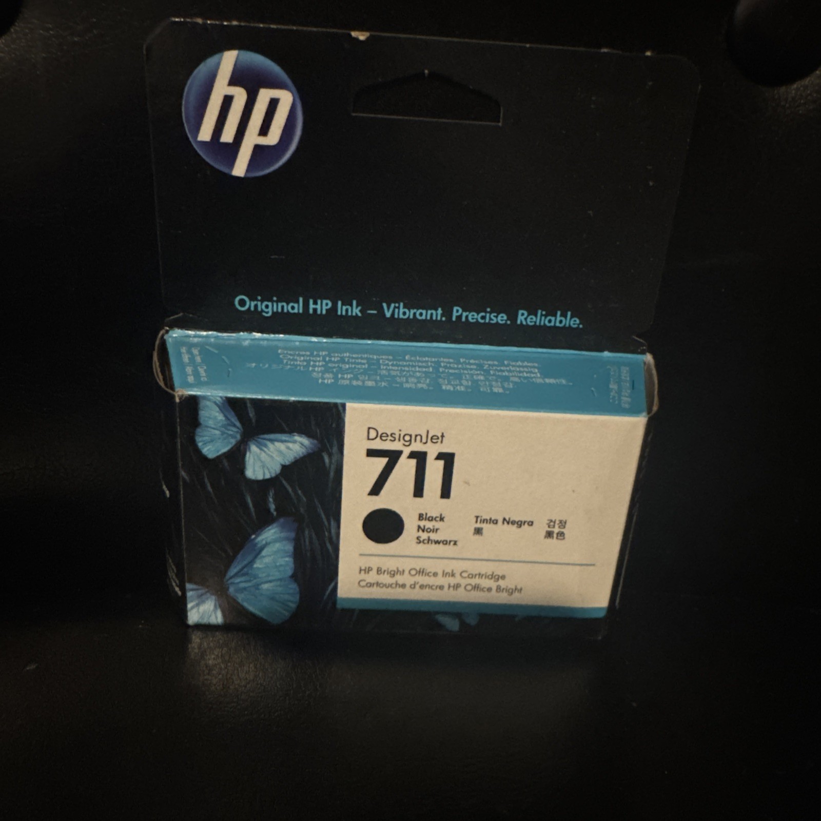 HP 711 38-ml Black DesignJet Ink Cartridge, CZ129A Exp 12/26 HP 711 38-ml Black DesignJet Ink Cartridge, CZ129A Exp 12/26