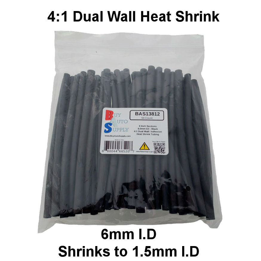 4:1 Heat Shrink Tubing Adhesive Lined Dual Wall - (50x) 6\