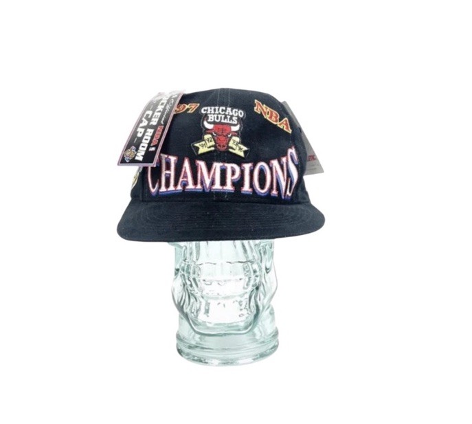 Vintage Chicago Bulls Snapback Hat 1997 NBA Finals Champions Michael Jordan NEW