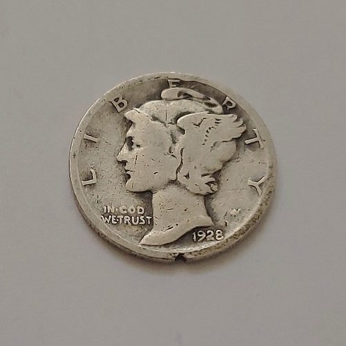 Circulated Tough Early-Date 1928-D MERCURY DIME (Album Filler) w/FREE SHIPPING Circulated Tough Early-Date 1928-D MERCURY DIME (Album Filler) w/FREE SHIPPING