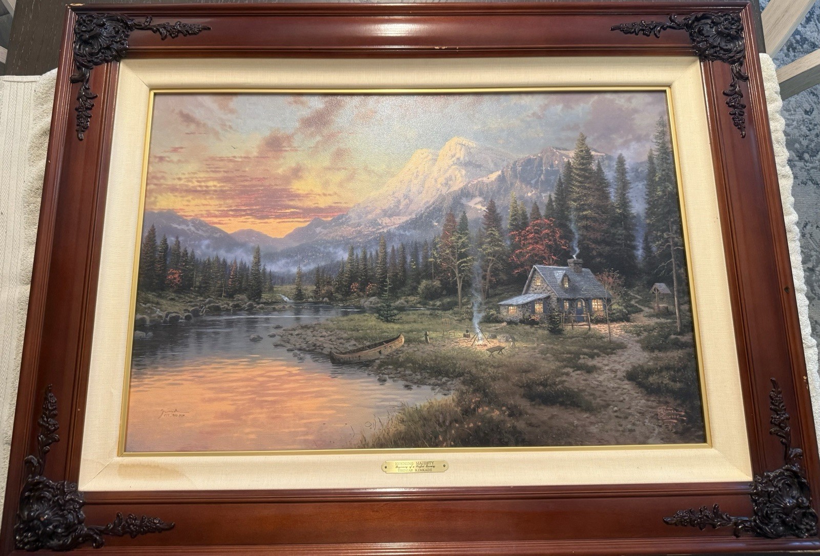 Evening Majesty by Thomas Kinkade Canvas Picture 18x27 144/900 Limited Edition