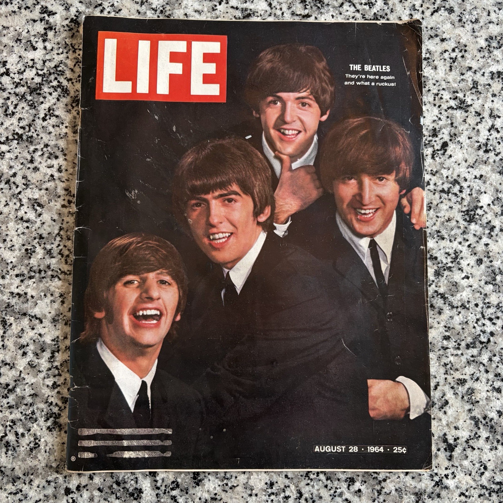 Vintage LIFE Magazine August 28 1964 The Beatles Red Cover No Label Complete Vintage LIFE Magazine August 28 1964 The Beatles Red Cover No Label Complete