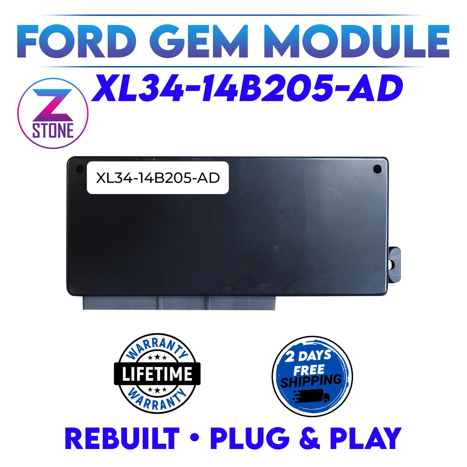Rebuilt Ford F-150 F150 F250  GEM Multifunction Control Module XL34-14B205-AD