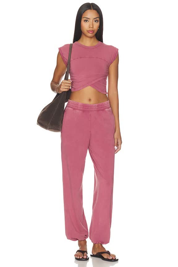 FREE PEOPLE x FP Movement Hot Shot Crossover Set, Brick NEW WT