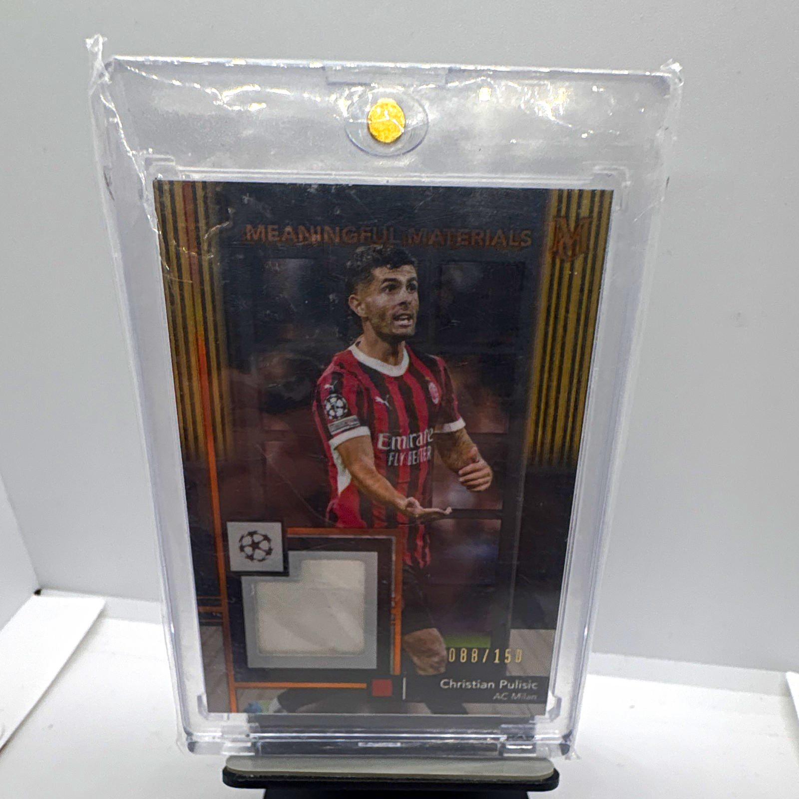 Topps 2024-25 Museum UEFA Christian Pulisic MMSR-CH Citrine /150 AC Milan Topps 2024-25 Museum UEFA Christian Pulisic MMSR-CH Citrine /150 AC Milan