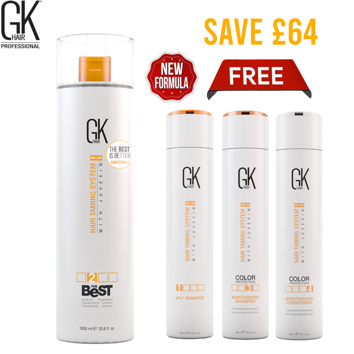 GK Hair The Best Keratin Treatment Kit Professional Smoothing Formula