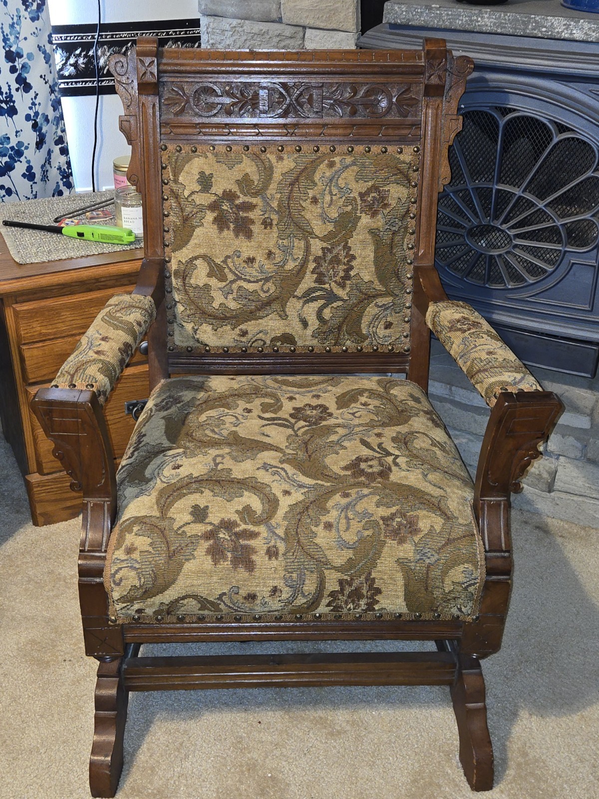 Eastlake Victorian Platform Rocker Eastlake Victorian Platform Rocker