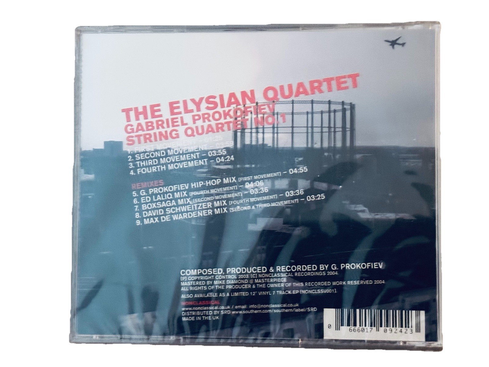 THE ELYSIAN QUARTET:GABRIEL PROKOFIEV: STRING QUARTET NO. 1 NEW CD 