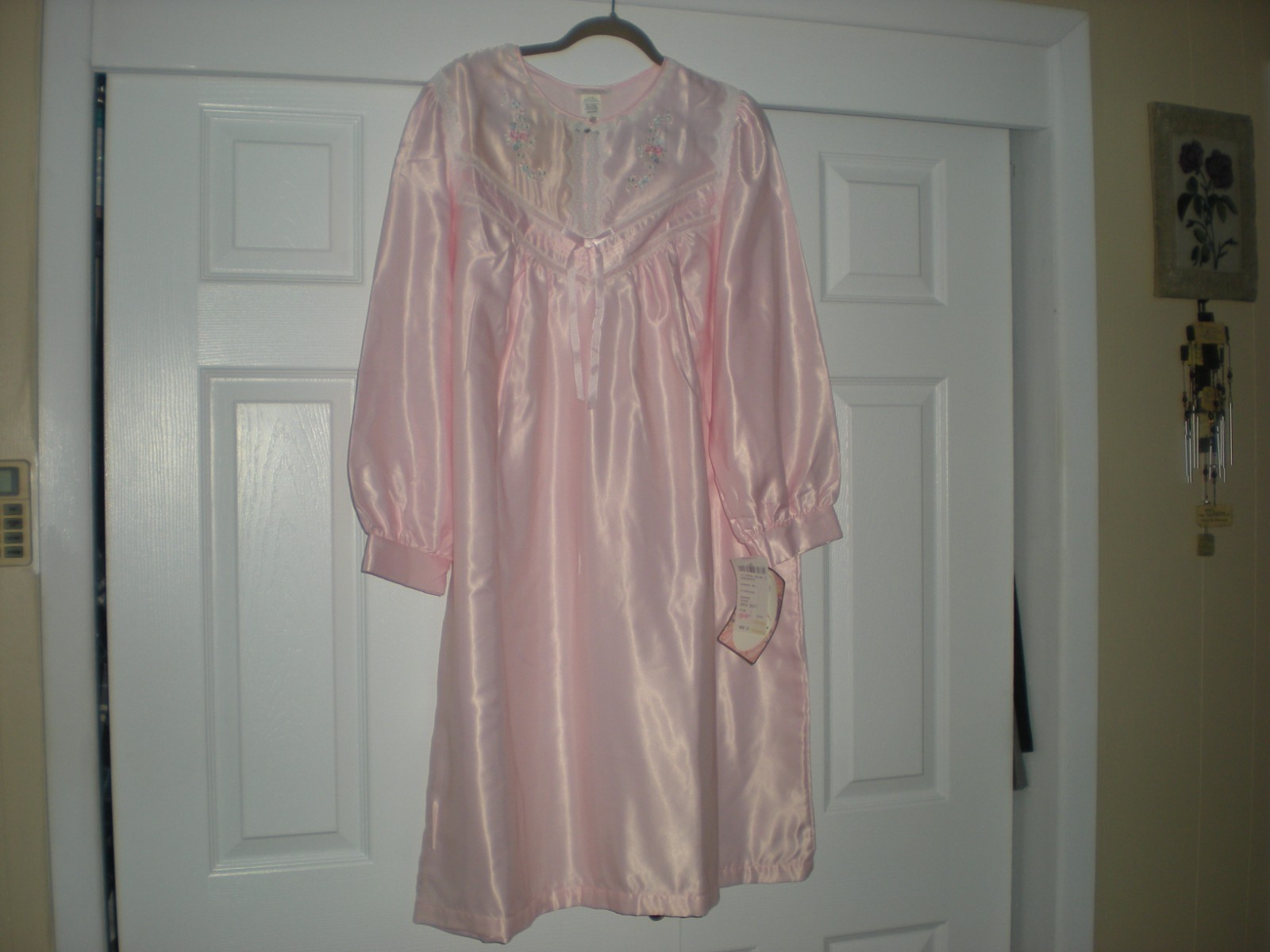 BARBIZON Pink Vintage Nylon Blend Nightgown - Size Large - NWT